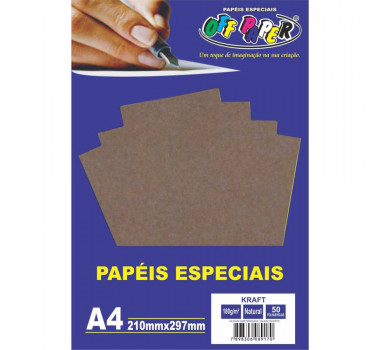 Papel-Kraft-Folha-Kraft-Natural-A4-180g-50-Folhas---Off-Paper