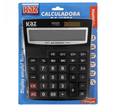 Calculadora-De-Mesa-12-Dig.-KZ4222-Kaz