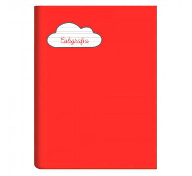 Caderno-Caligrafia-Brochurao-Cost.-C.D-40-Folhas-Vermelho-Credeal