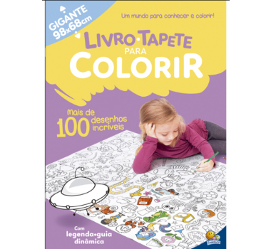Livro-Infantil-Tapete-P/-Colorir:-Mais-De-100-Desenhos-Incriveis