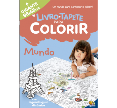 Livro-Infantil-Tapete-P/-Colorir:-Mundo