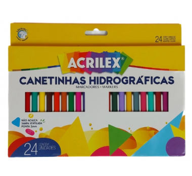 Caneta-Hidro.-Acrilex-24-Cores