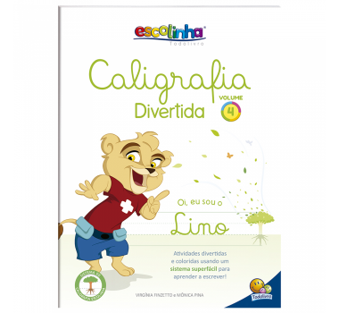 Livro-Infantil-Escolinha-Caligrafia-Divertida-III:-Volume-4