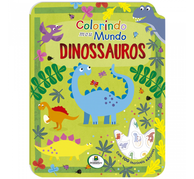 Livro-Infantil-Colorindo-Meu-Mundo:-Dinossauros