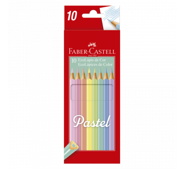 Lapis-De-Cor-Faber-Castell-Pastel-C/10-Cores