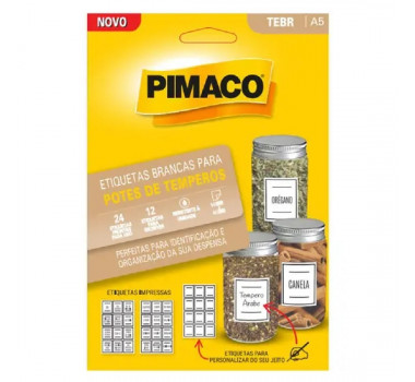 Etiqueta-Pimaco-A5-Branca-P/Pote-Tempero-C/12