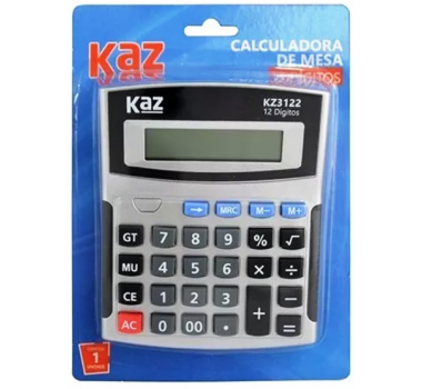 Calculadora-De-Mesa-12-Dig.-KZ3122-Kaz