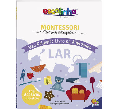 Livro-Infantil-Escolinha-Montessori-Meu-Primeiro-Livro-Atividades...-Lar