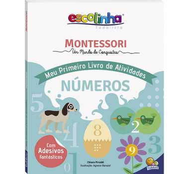 Livro-Infantil-Escolinha-Montessori-Meu-Primeiro-Livro-Atividades...-Numeros