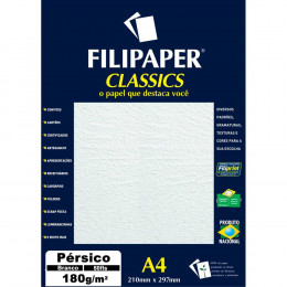 Papel Persico A4 Branco 180g 50Fls - Filiperson