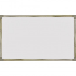 Quadro Branco Moldura Madeira 150x120cm UV MDF - Stalo