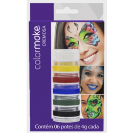 Pintura Facial Cremosa 6 Cores ColorMake