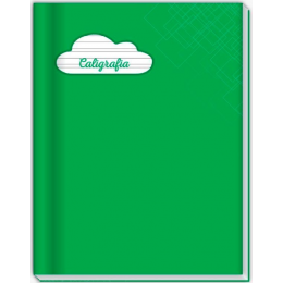 Caderno Caligrafia Brochurao Cost. C.D 40 Folhas Verde Credeal