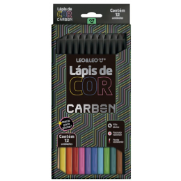 Lapis De Cor Leo e Leo Carbon C/12 Cores
