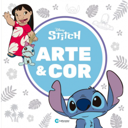 Livro Infantil para Colorir - Stitch Arte e Cor 27X27CM 36 Páginas - CULTURAMA