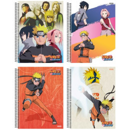 Caderno Desenho Naruto C/4 60 F Cartografia Escolar Completo