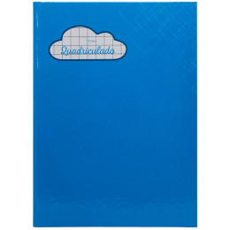 Caderno Quadriculado Brochurao Cost. C.D 10X10mm 40Fls Azul Credeal