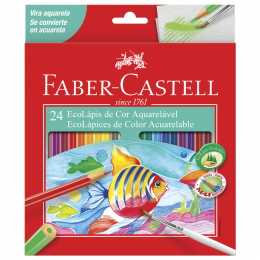 Lápis De Cor Faber-Castell Aquarelável C/24 Cores