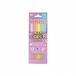 Lápis De Cor MultiColor Pastel C/10 Cores