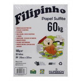 Papel Sulfite 180G A4 50 Folhas Romite/Filipinho